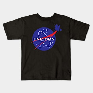 Flying NASA Unicorn Kids T-Shirt